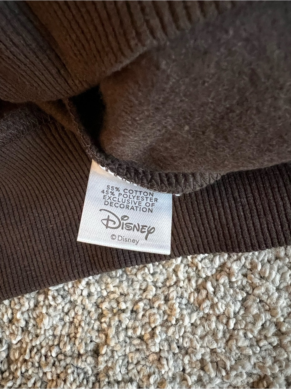 Mickey Mouse Disney Brown Crewneck Sweatshirt - Picture 3 of 6